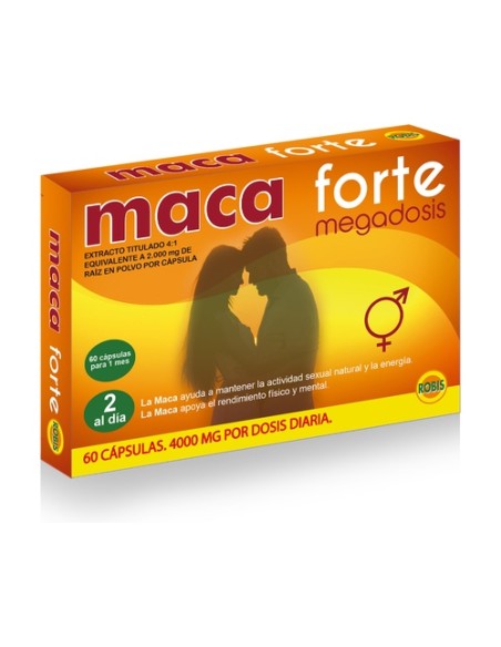 Maca Forte 60 cápsulas de 4000mg Robis