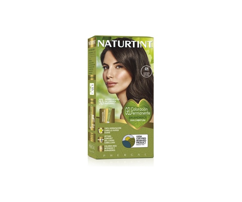 Naturtint Coloración Con Quinoa 4N - Castaño Natural 1 unidad Naturtint