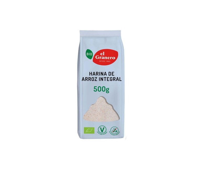 Harina de arroz integral 500 g El Granero Integral