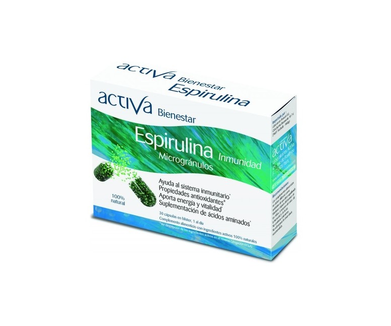 Bienestar espirulina 30 cápsulas vegetales Activa