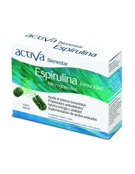 Bienestar espirulina 30 cápsulas vegetales Activa