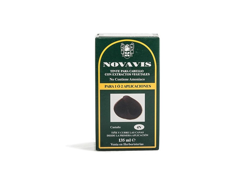 Tinte vegetal 4N castaño 135 ml Novavis