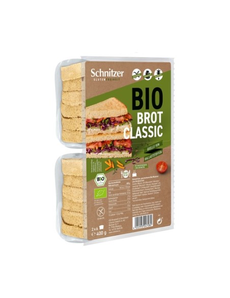 Pan molde rebanadas white sin gluten 400 g Schnitzer