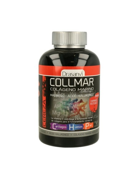 Collmar Colágeno Marino con Magnesio (Sabor Cereza) 180 comprimidos (Cereza) Drasanvi
