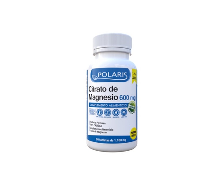 Magnesio citrato 600 mg 60 comprimidos de 600mg Polaris Formula