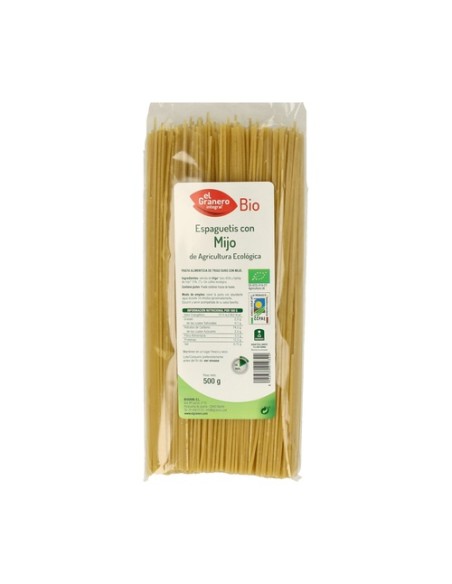 Espaguetis con Mijo Bio 500 g El Granero Integral