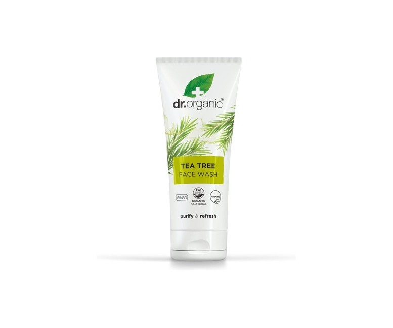 Limpiador facial Arbol de Té - piel grasa 200 ml de gel Dr. Organic