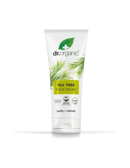 Limpiador facial Arbol de Té - piel grasa 200 ml de gel Dr. Organic