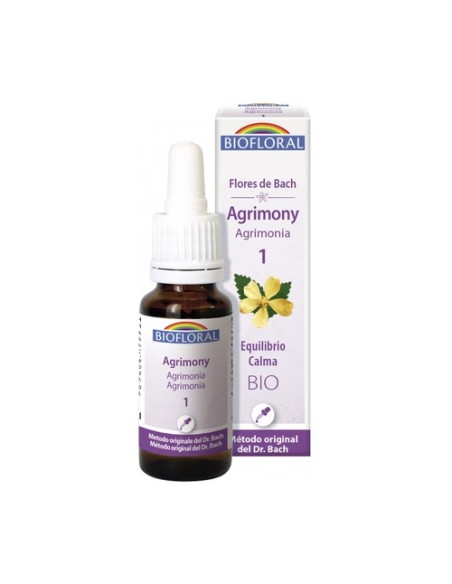 Flores de bach 01 agrimonia Bio 20 ml Biofloral