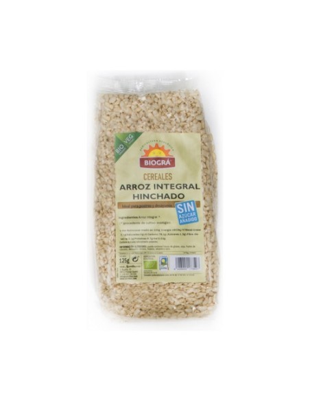 Arroz Integral Hinchado sin Azúcar y sin Miel 125 g Biográ