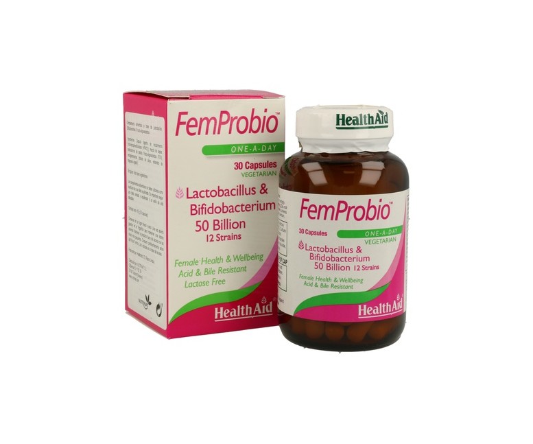 Femprobio 50.000 Millones 30 cápsulas vegetales Health Aid