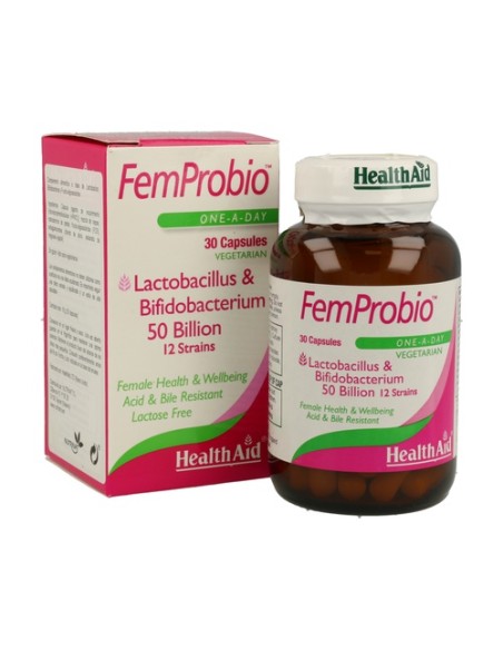 Femprobio 50.000 Millones 30 cápsulas vegetales Health Aid