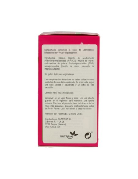 Femprobio 50.000 Millones 30 cápsulas vegetales Health Aid