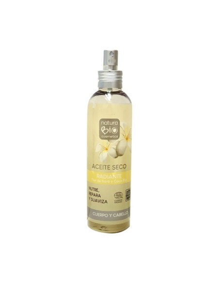Aceite seco radiante 200 ml de aceite NaturaBIO Cosmetics