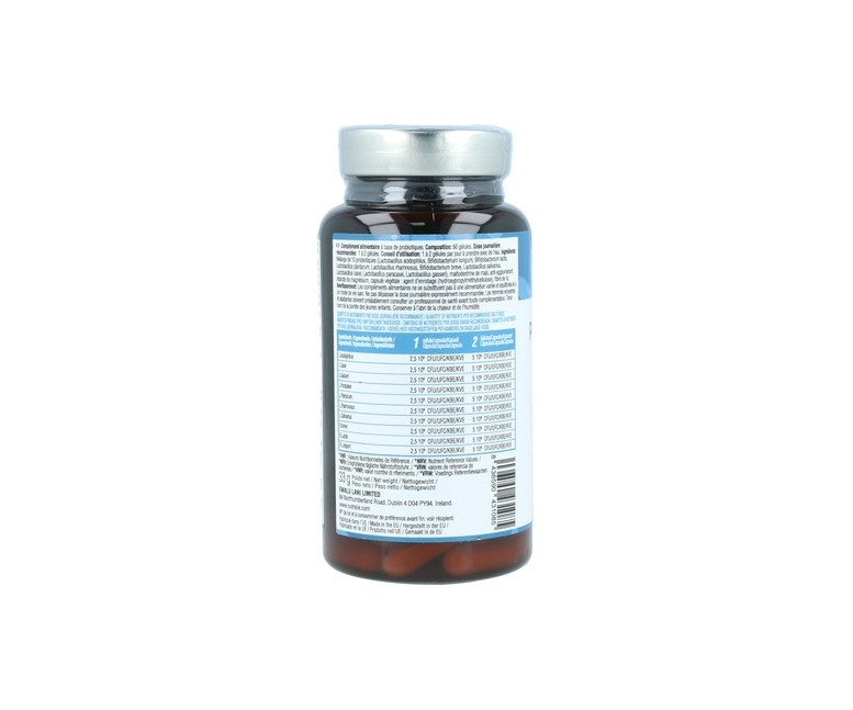 Probióticos intestinales 10 cepas Biprotics complex 60 cápsulas Nutralie