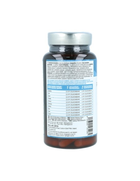 Probióticos intestinales 10 cepas Biprotics complex 60 cápsulas Nutralie