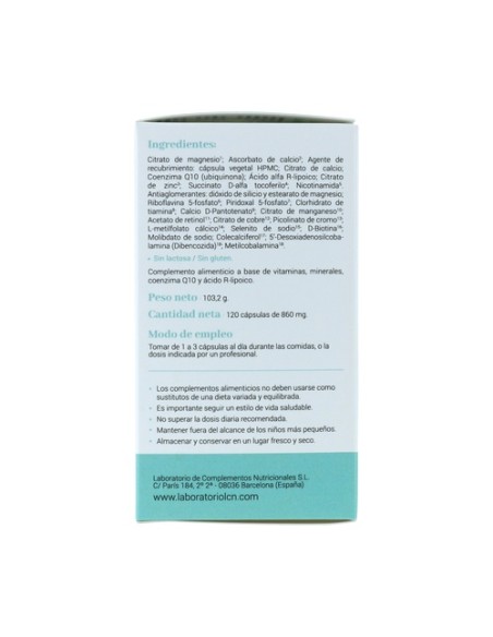 CN Base multivitamínico 120 cápsulas vegetales LCN