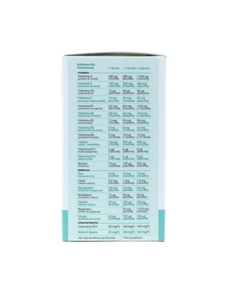 CN Base multivitamínico 120 cápsulas vegetales LCN