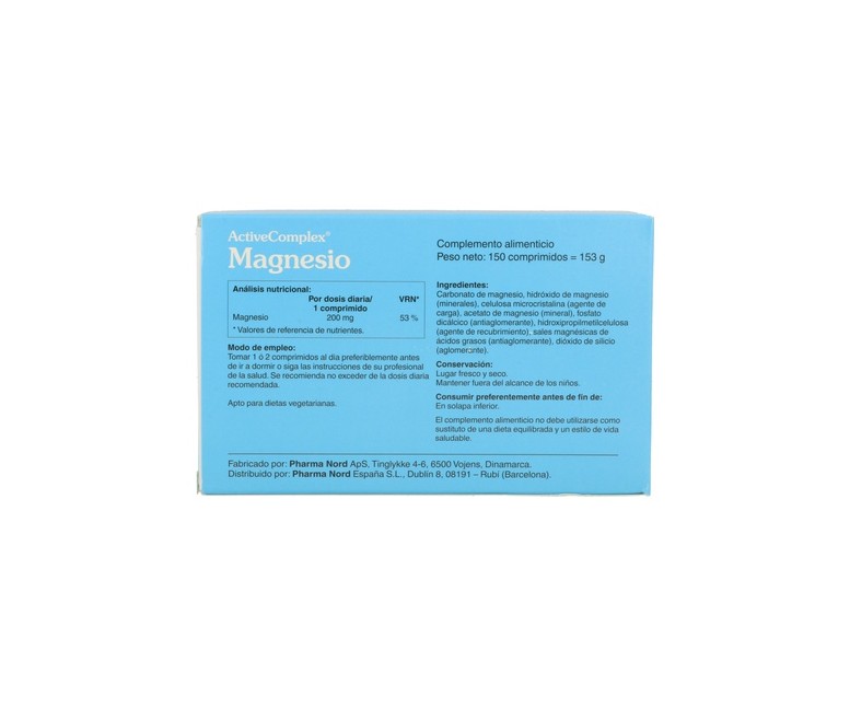 Activecomplex Magnesio 150 comprimidos Pharma Nord