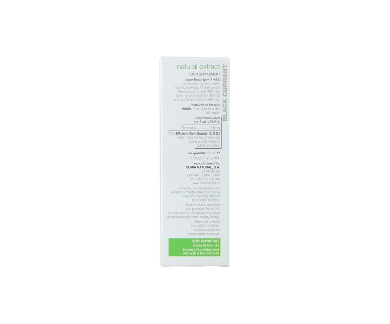 Extracto de Grosellero Negro (Fórmula XXI) 50 ml Soria Natural