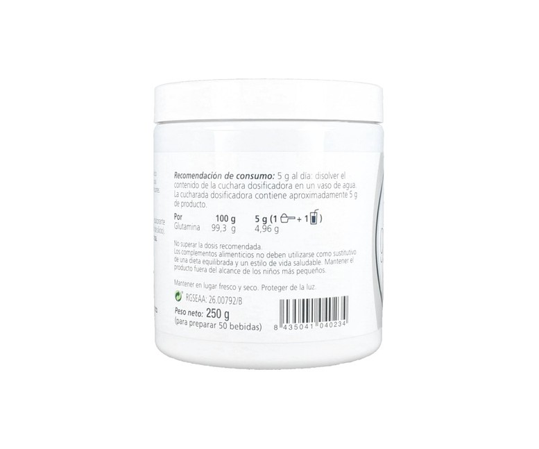 Glutamina Polvo 250 g de polvo Plantis