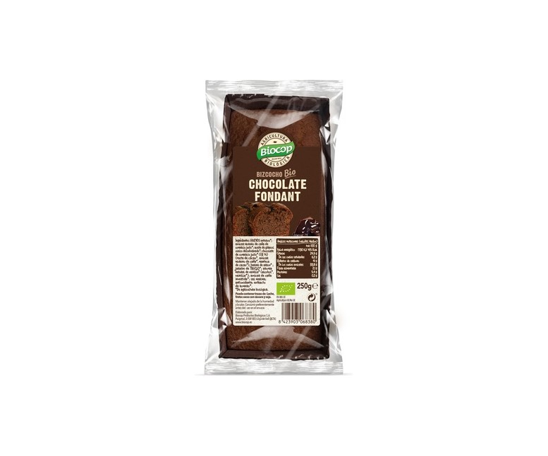 Bizcocho chocolate fondant Bio 250 g Biocop