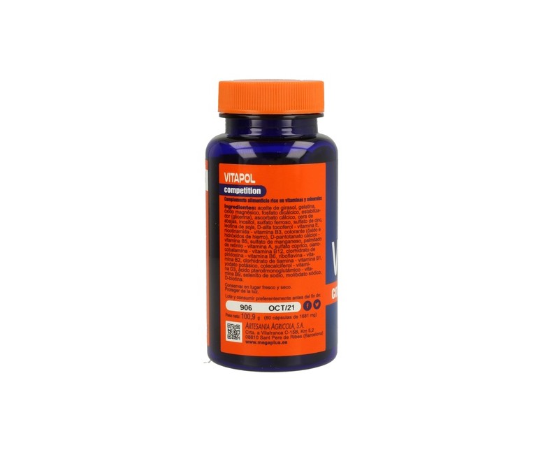 Vitapol Vitaminas + Minerales Competition 60 cápsulas Mega Plus