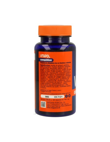 Vitapol Vitaminas + Minerales Competition 60 cápsulas Mega Plus