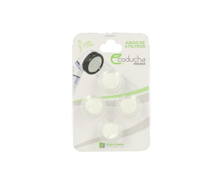 Filtros Ecoducha 4 unidades Irisana