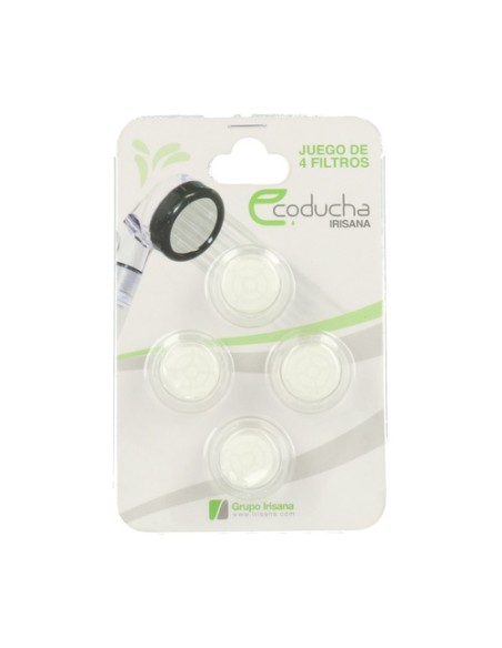 Filtros Ecoducha 4 unidades Irisana