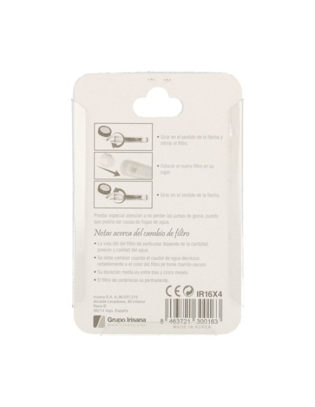 Filtros Ecoducha 4 unidades Irisana