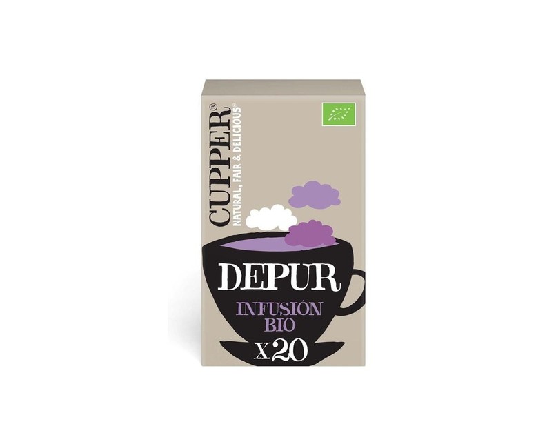 Infusión té de hierbas depurativo Bio 20 bolsitas infusoras Cupper