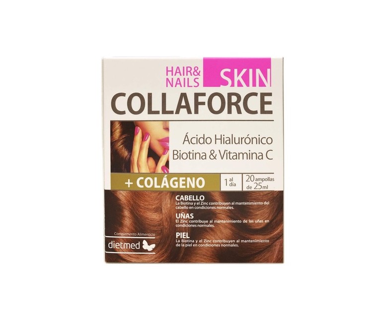 Collaforce skin hair & nail 20 ampollas de 25ml Dietmed