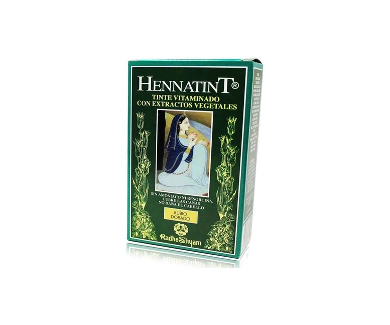 Hennatint tinte para cabello rubio dorado 120 ml Radhe Shyam