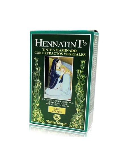 Hennatint tinte para cabello rubio dorado 120 ml Radhe Shyam