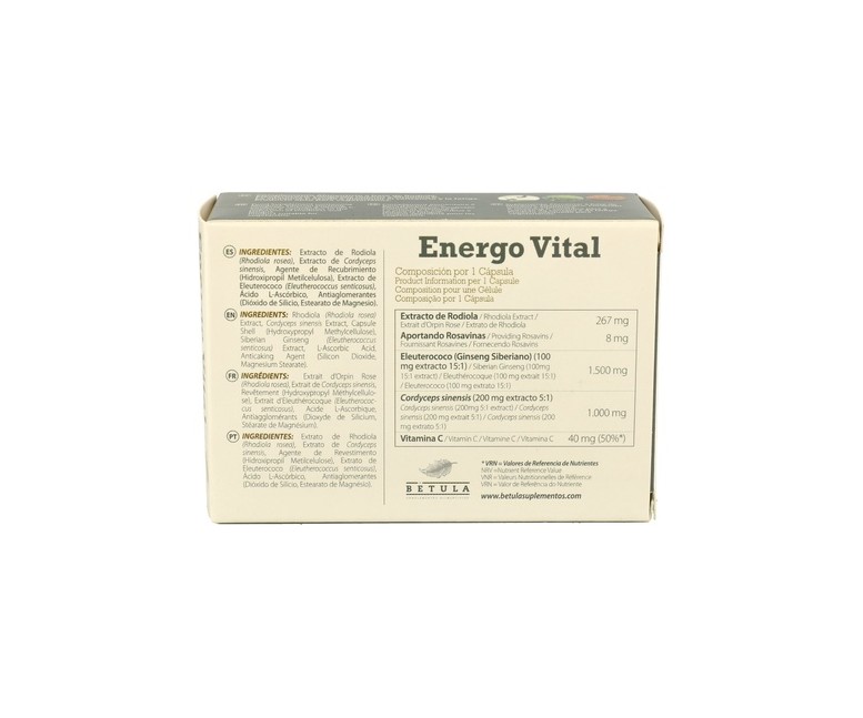 Energo Vital 30 cápsulas Betula