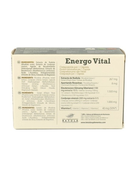 Energo Vital 30 cápsulas Betula