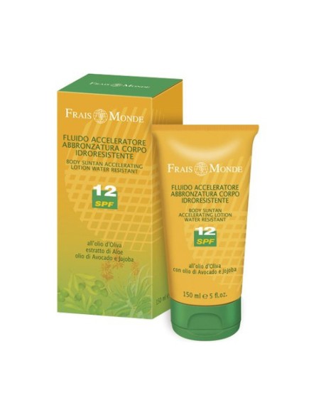 Crema solar corporal acelerador bronceado SPF 12 150 ml de crema Frais Monde