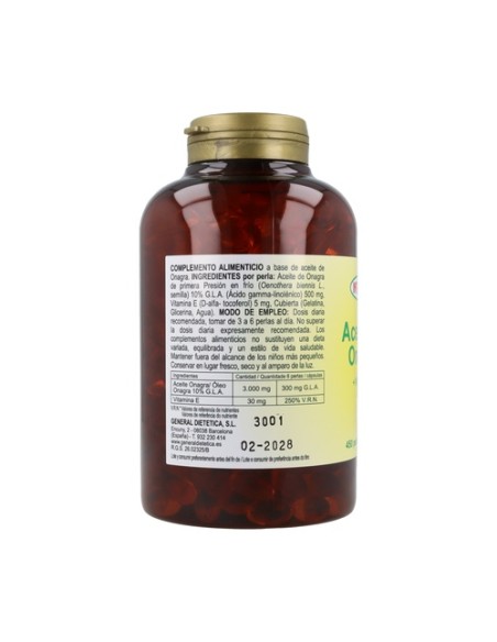 Aceite de Onagra 450 perlas (500mg) Integralia