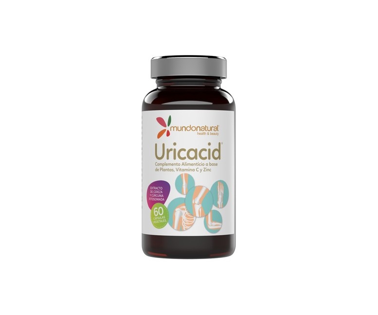 Uricacid apoyo al sistema urinario 60 cápsulas vegetales de 918mg Mundonatural