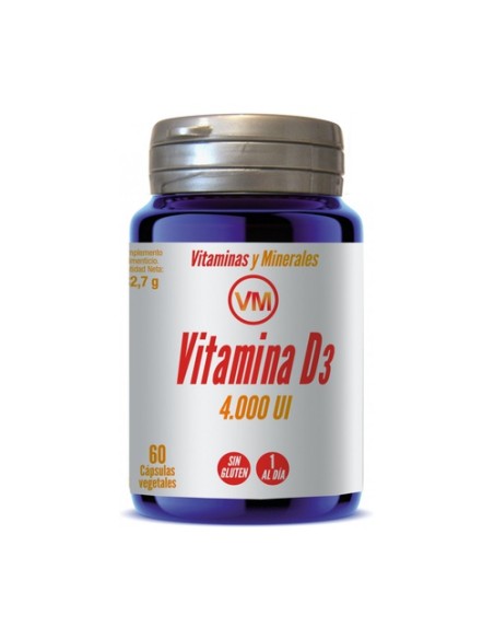 Vitamina D3 (4.000 UI) 60 cápsulas vegetales Ynsadiet