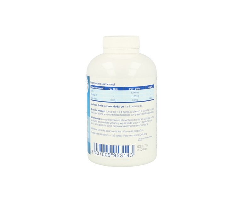 Nua DHA 1000 Omega 3 132 perlas (1000mg) Nua