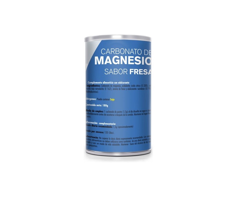 Carbonato de magnesio sabor fresa 180 g de polvo (Fresa) GHF