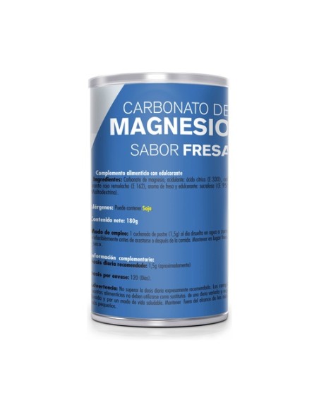 Carbonato de magnesio sabor fresa 180 g de polvo (Fresa) GHF