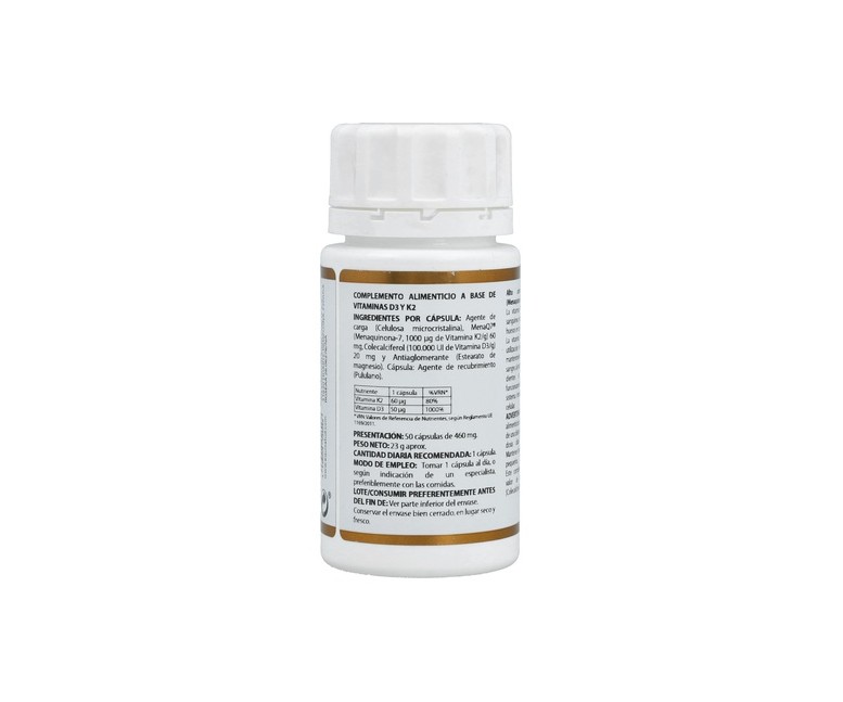 Holovit Vitamina D3 2.000 Ui + K2 50 cápsulas Equisalud