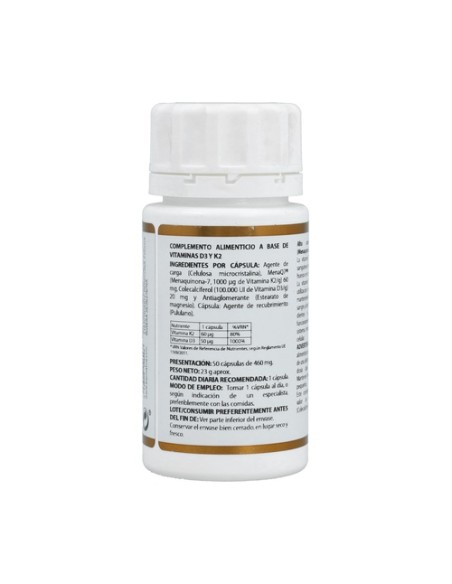 Holovit Vitamina D3 2.000 Ui + K2 50 cápsulas Equisalud