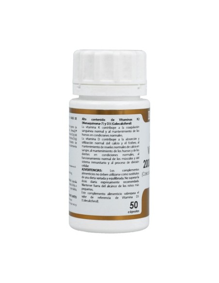 Holovit Vitamina D3 2.000 Ui + K2 50 cápsulas Equisalud