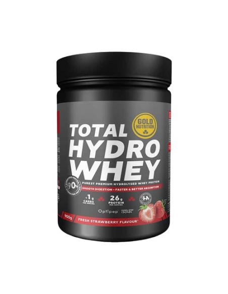 Proteína whey total hydro (fresa) 900 g de polvo (Fresa) Gold Nutrition