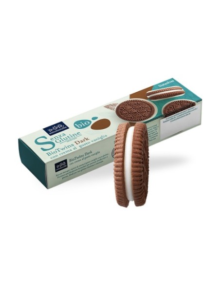 Galleta biotwins dark crema vainilla sin gluten 125 g (Vainilla) Sottolestelle