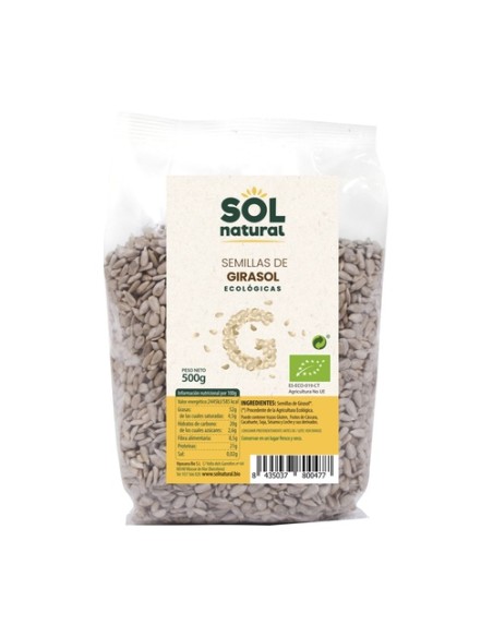 Semillas de girasol Bio 500 g Sol Natural